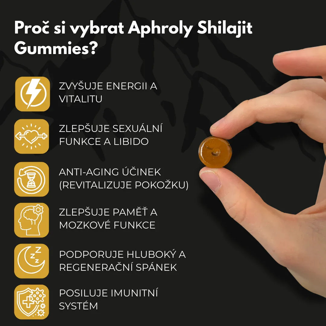 Gumové Bonbony s čistým Shilajitem z Himálaje – Aphroly®