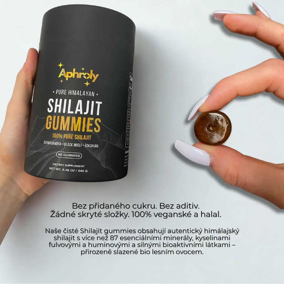 Gumové Bonbony s čistým Shilajitem z Himálaje – Aphroly®